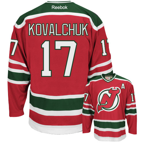 Discount and durable New Jersey Devils 17 Ilya Kovalchuk Red-Green Team Classic NHL Hockey Jersey
